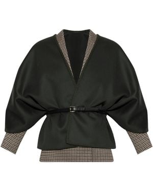 Max Mara Wool Poncho "Colomba" - Black