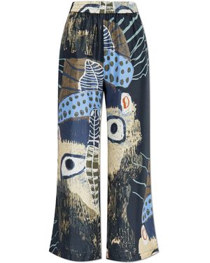 Munthe Silk Trousers "Arum" - Multicolour
