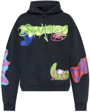 DSquared² Sweatshirt With Print - Blue