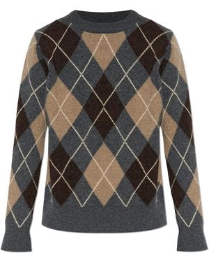 &Daughter Wool Jumper 'Ava Argyle' - Black