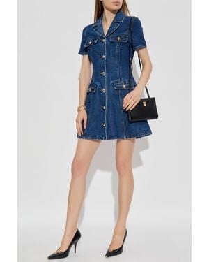 Self-Portrait Denim Dress - Blue
