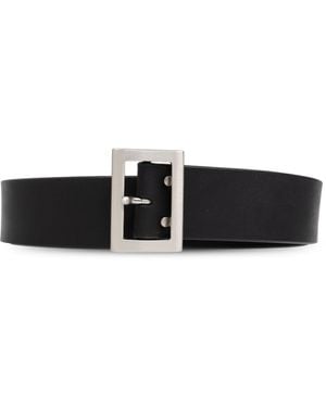 Rick Owens Leather Belt - Black