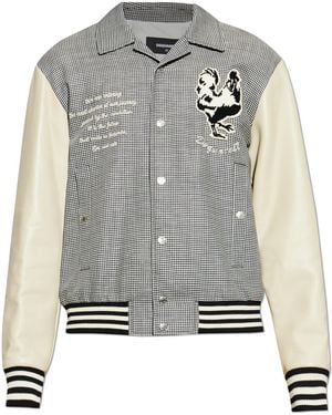 DSquared² Houndstooth Pattern Jacket - Grey