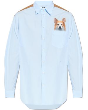 Moschino Shirt With Print - Blue