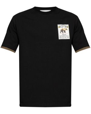 Iceberg T-Shirt With Print - Black