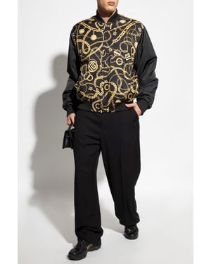 ジャケット BALMAIN FW25 TWEED SPENCER JACKET (FF1SM508 CG17GAB) Balmain Tweed Spencer Jacket With Jewel Embroideries In Noir