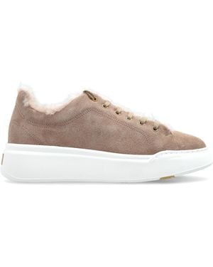 Max Mara Suede Sports Shoes 'Tmaxi' - Brown