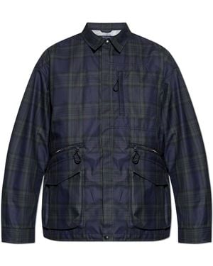 Comme des Garçons Plaid Pattern Jacket - Blue