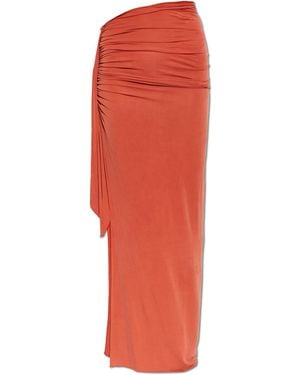 Balmain Skirt With A Slit - Red
