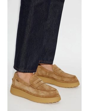 Tod's Suede 'Loafers' Shoes - Blue