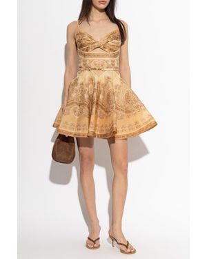 Zimmermann Patterned Strappy Dress - Natural