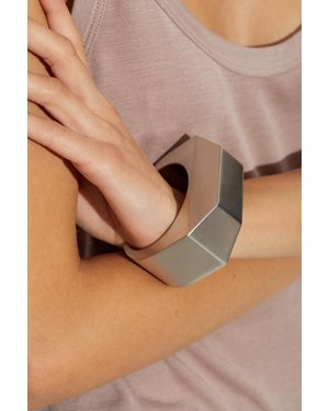 Rick Owens 'Bevelet' Bracelet With Engraved Logo - Natural