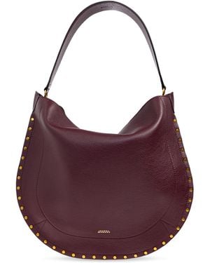 Isabel Marant Shoulder Bag "Oskan Hobo Soft" - Purple