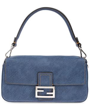 Fendi Shoulder Bag 'Baguette Medium' - Blue