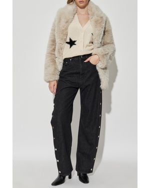 Zadig & Voltaire 'Fleur' Faux Fur Jacket - Gray