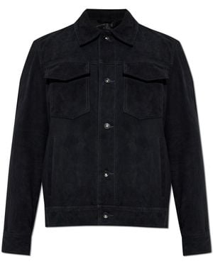 Rag & Bone Suede Jacket - Blue