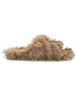 Balenciaga 'Furry' Slides - Brown
