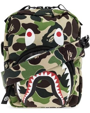 A Bathing Ape Shoulder Bag With Print - Green