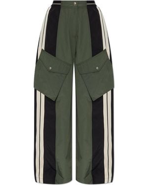Palm Angels Trousers With Pockets - Green
