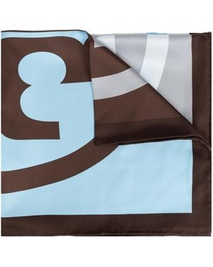 Tory Burch Silk Scarf - Blue