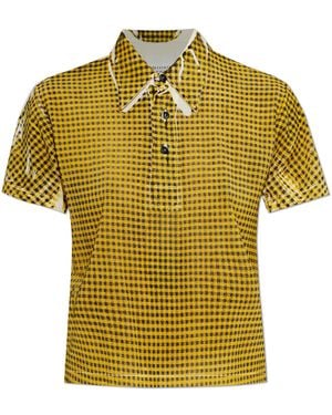 Maison Margiela Plaid T-Shirt - Yellow