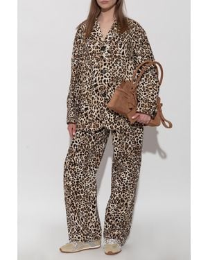 DSquared² Jacket With Animal Print - Natural