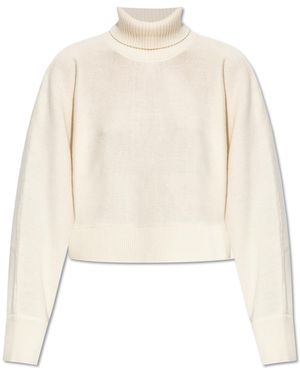 MICHAEL Michael Kors Loose-Fit Wool Turtleneck Jumper - Natural