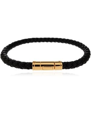 Tom Ford Leather Bracelet - Black