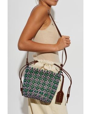 Marni Beaded Bag - Green