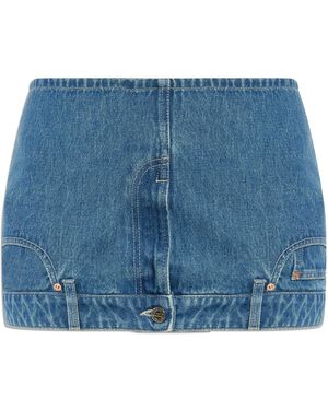 Vetements Denim Skirt - Blue