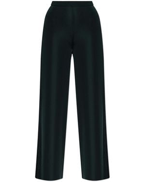 Ferragamo Trousers With Straight Leg Cut - Green