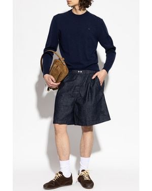 Acne Studios Shorts With Pockets - Blue