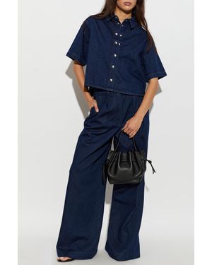 Anine Bing "Lincoln" Denim Shirt - Blue