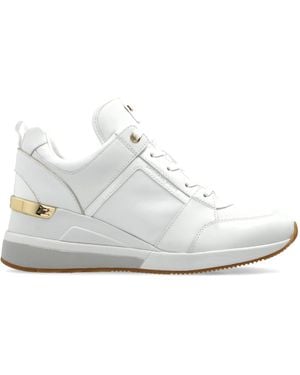 MICHAEL Michael Kors Georgie Wedge Sneakers in White Lyst UK
