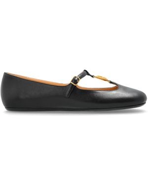 Chloé Leather Ballet Flats 'Leonare' - Black