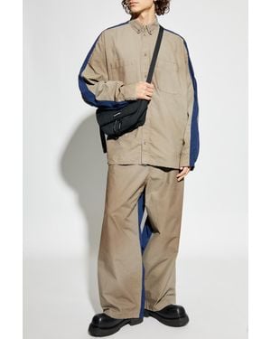 Balenciaga Pants With A Worn Effect, - Natural