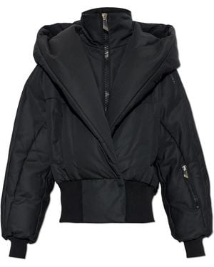 The Attico Insulated Jacket With Hood - Black