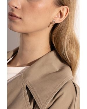 COACH Earrings With Logo - Natural
