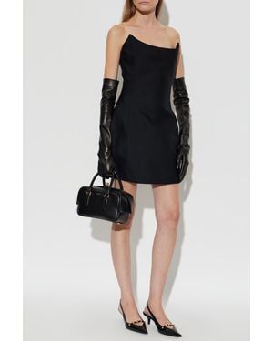 Balenciaga Off-The-Shoulder Dress - Black