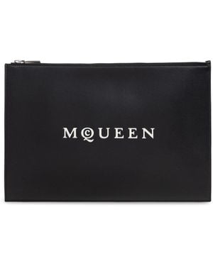 McQueen Leather Handbag - Black