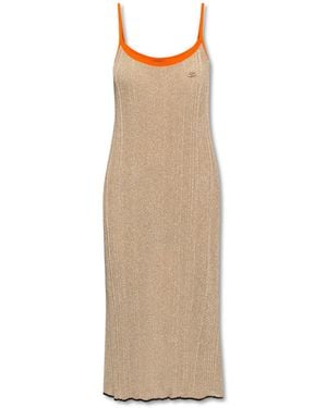 DIESEL 'M-Longbea' Slip Dress - Metallic
