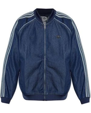 adidas Originals Denim Bomber Jacket - Blue