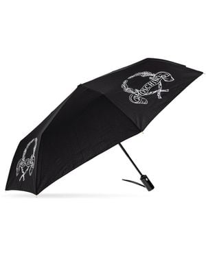 Moschino Folding Umbrella - Black