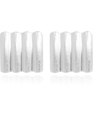 AllSaints Brass Earrings - White