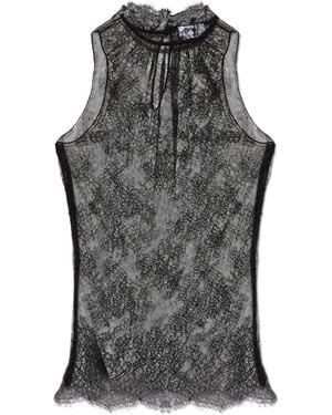 McQueen Lace Top - Black