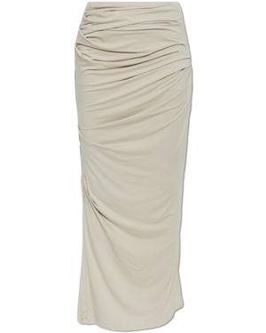 Entire studios Long Skirt With Draping - White