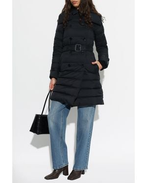 Burberry Quilted 'Audley' Coat - Black