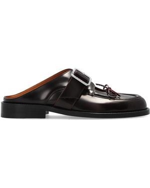 Marni Leather Slides - Black