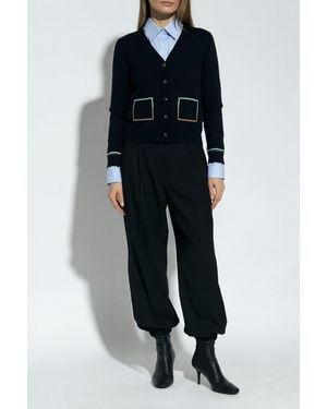 Paul Smith Cardigan With Pockets - Black