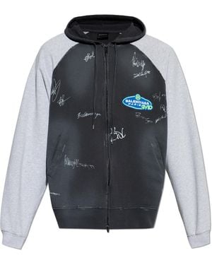 Balenciaga Sweatshirt With Print - Grey